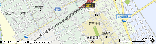 滋賀県近江八幡市安土町常楽寺288周辺の地図