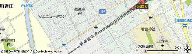 滋賀県近江八幡市安土町常楽寺212周辺の地図