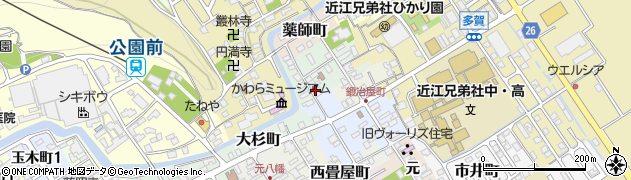 滋賀県近江八幡市大工町30周辺の地図