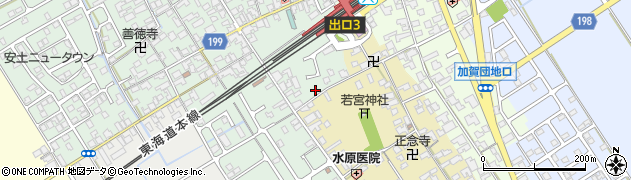 滋賀県近江八幡市安土町常楽寺323周辺の地図