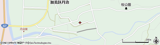 兵庫県多可郡多可町加美区丹治303周辺の地図