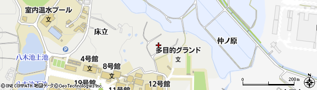 愛知県豊田市貝津町二ツ沢周辺の地図