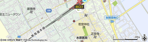 滋賀県近江八幡市安土町常楽寺327周辺の地図