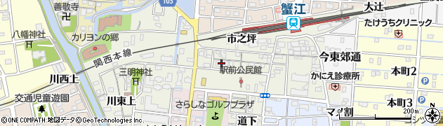 中部電気保安協会　蟹江営業所周辺の地図