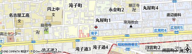 矢野理容館周辺の地図