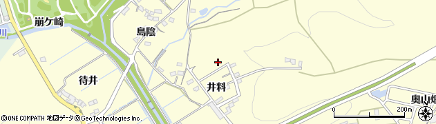 愛知県豊田市御船町（井料）周辺の地図