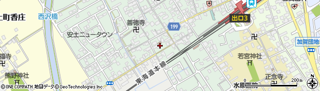 滋賀県近江八幡市安土町常楽寺866周辺の地図