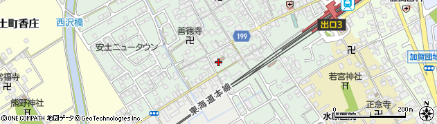 滋賀県近江八幡市安土町常楽寺869周辺の地図