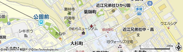 滋賀県近江八幡市大工町32周辺の地図