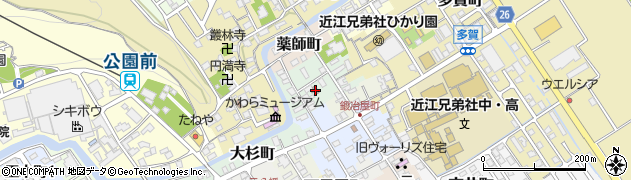 滋賀県近江八幡市大工町33周辺の地図