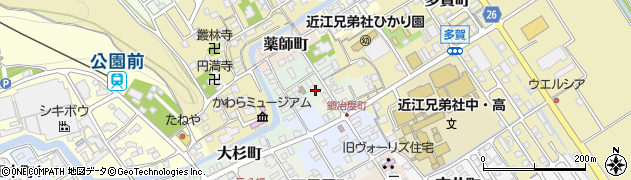 滋賀県近江八幡市大工町36周辺の地図