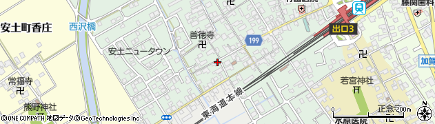 滋賀県近江八幡市安土町常楽寺901周辺の地図
