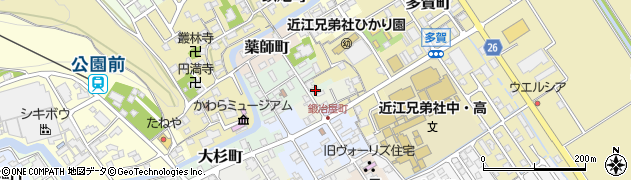 滋賀県近江八幡市大工町1周辺の地図