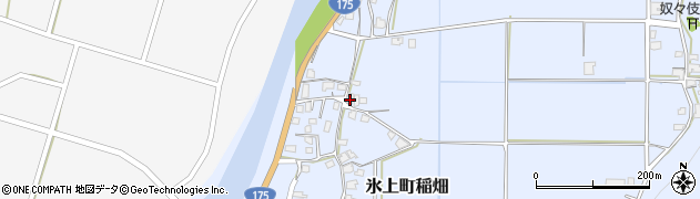 兵庫県丹波市氷上町稲畑636周辺の地図