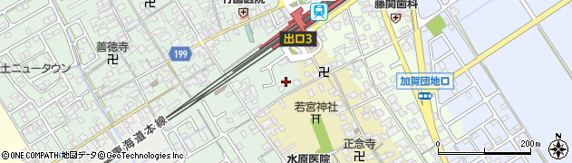 滋賀県近江八幡市安土町常楽寺337周辺の地図