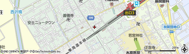 滋賀県近江八幡市安土町常楽寺270周辺の地図