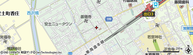 滋賀県近江八幡市安土町常楽寺871周辺の地図