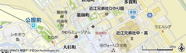 滋賀県近江八幡市大工町35周辺の地図