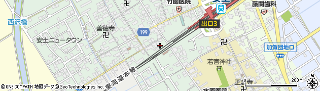 滋賀県近江八幡市安土町常楽寺273周辺の地図