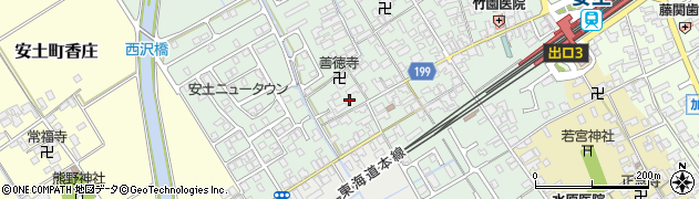 滋賀県近江八幡市安土町常楽寺900周辺の地図