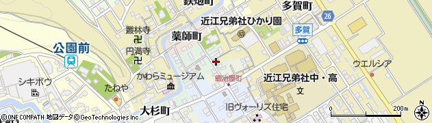 滋賀県近江八幡市大工町2周辺の地図