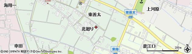 愛知県愛西市西條町（十人口）周辺の地図