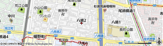 愛知県名古屋市中川区八熊周辺の地図