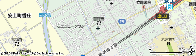 滋賀県近江八幡市安土町常楽寺982周辺の地図