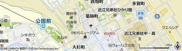 滋賀県近江八幡市大工町18周辺の地図