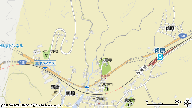 〒299-5243 千葉県勝浦市鵜原の地図