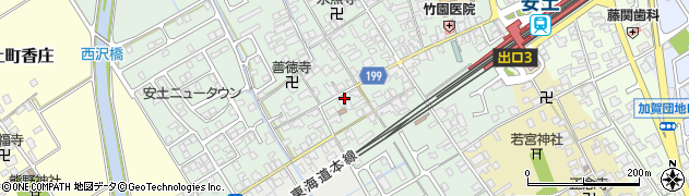 滋賀県近江八幡市安土町常楽寺874周辺の地図