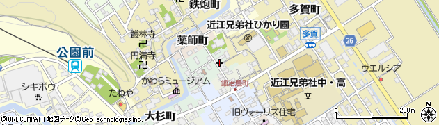 滋賀県近江八幡市大工町3周辺の地図