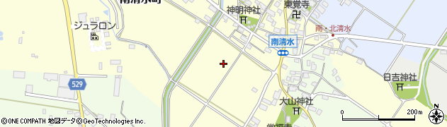 滋賀県東近江市南清水町周辺の地図