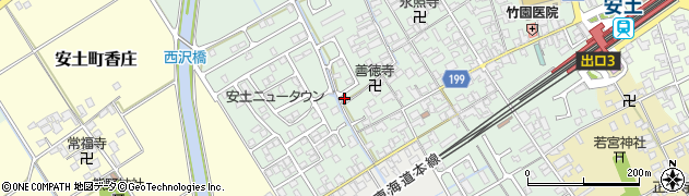 滋賀県近江八幡市安土町常楽寺987周辺の地図