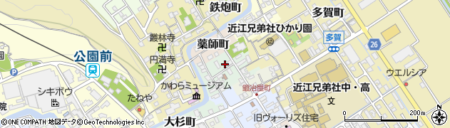 滋賀県近江八幡市大工町15周辺の地図