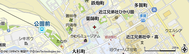 滋賀県近江八幡市大工町16周辺の地図