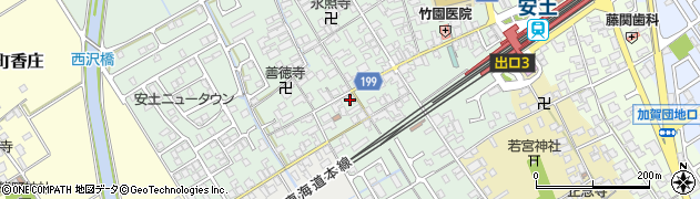 滋賀県近江八幡市安土町常楽寺875周辺の地図