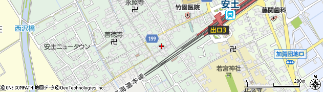 滋賀県近江八幡市安土町常楽寺859周辺の地図