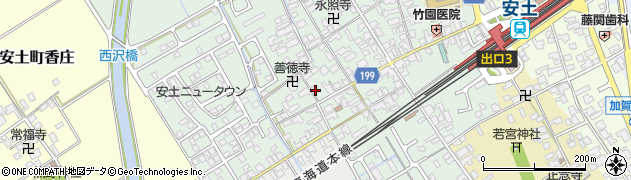 滋賀県近江八幡市安土町常楽寺893周辺の地図