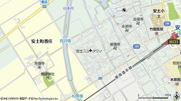 〒521-1351 滋賀県近江八幡市安土町常楽寺の地図