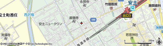 滋賀県近江八幡市安土町常楽寺891周辺の地図