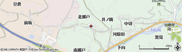 愛知県豊田市力石町北郷戸周辺の地図