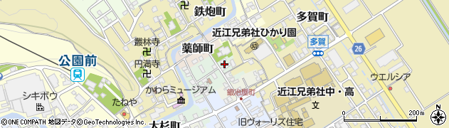 滋賀県近江八幡市大工町5周辺の地図