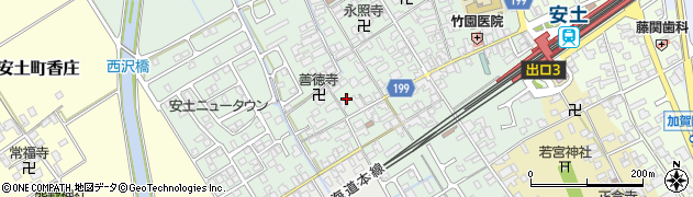 滋賀県近江八幡市安土町常楽寺894周辺の地図