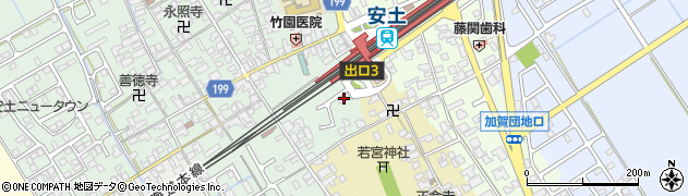 滋賀県近江八幡市安土町常楽寺345周辺の地図