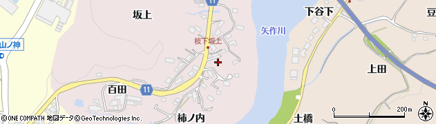 愛知県豊田市枝下町岩里林周辺の地図