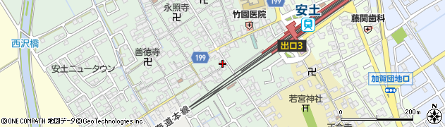 滋賀県近江八幡市安土町常楽寺855周辺の地図