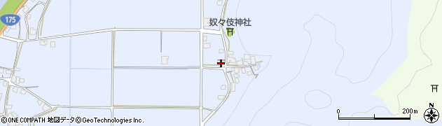兵庫県丹波市氷上町稲畑580周辺の地図