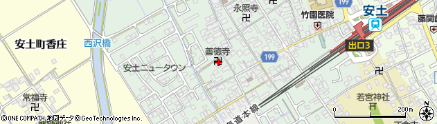滋賀県近江八幡市安土町常楽寺898周辺の地図