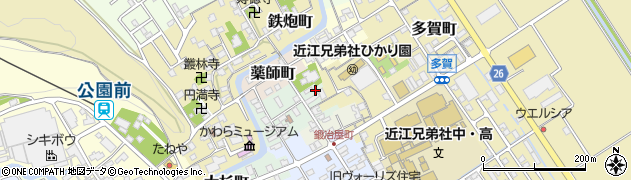 滋賀県近江八幡市大工町549周辺の地図